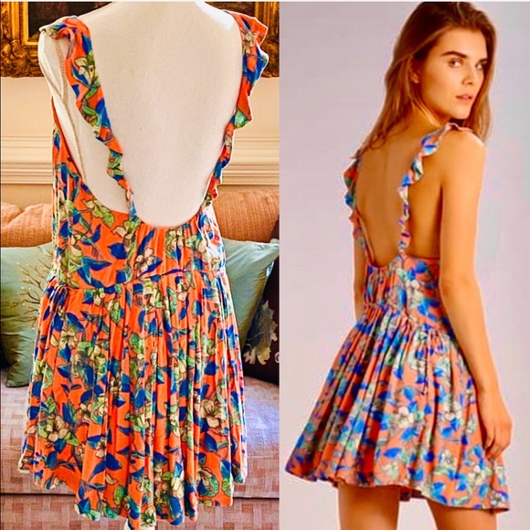 NWT Free People Dear You Floral Mini Dress - Picture 9 of 11